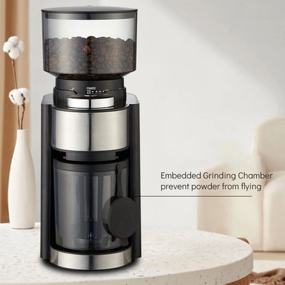 Electric Coffee Grinder Automatic Conical Burr Mill Coffee Bean Grinder for 2-12 Cups French Press Drip Coffee and Espresso