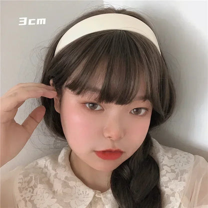 Fashion New White Hair Hoop for Women Headwear Ladies Headband Thin Hairwear Hairband Sweet Girls Hair Accessory Headbands