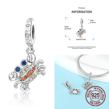 925 Sterling Silver Animal Series Camel Bear Owl Charms Fit Bracelet or Necklace Beads Jewelry Making Fine Jewelry Gift