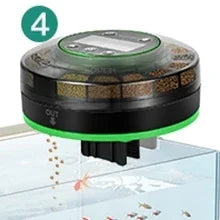 Automatic Fish Feeder for Aquarium Automatic Food Dispenser with Timer Rechargeable Timer Feeder with USB Cable LCD Display