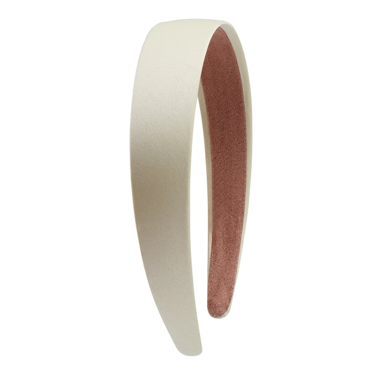 1/2 stücke Plain 3CM Breite Satin Stirnband Mädchen Stoff Überzogene Harz Haarbänder Kunststoff Haar Hoop Kinder Elastische Bänder Haar Zubehör