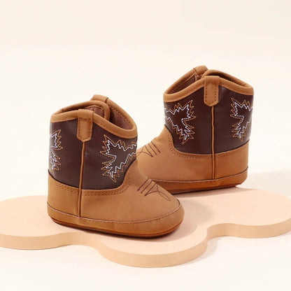 Baby Booties Vintage Tassel Anti-slip Sole Winter Warm Baby Boys Girls Western Boots Snow Booties First Walkers Infant Shoes