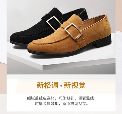 Mens Dress Shoes Designer Formal Loafers Men's Leather Shoes Suede Men Wedding Man Designer Work Social Business Loafers