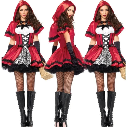 Halloween Costume Little Red Riding Hood Sexy Queen Princess Uniform Wansheng Costume Role Playing Game Uniform