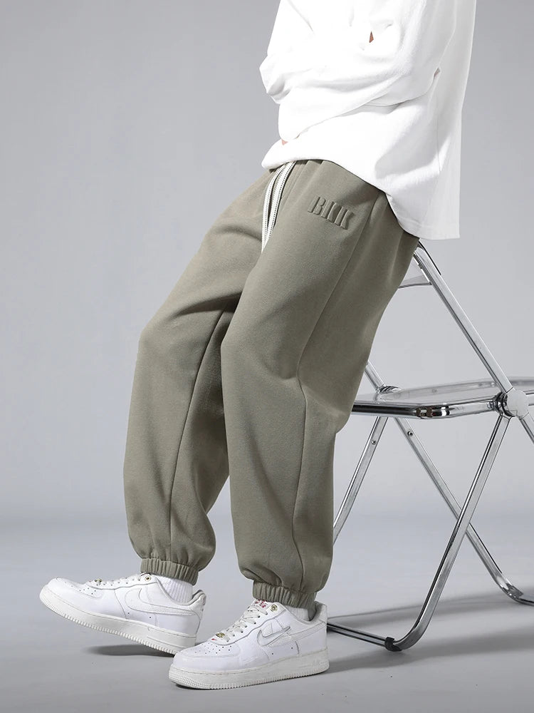 Men's Jogger Cotton Sweatpants Big Size 8XL 7XL 6XL Sports Baggy Pants Sting Banding  Hip Hop Loose Harem Trousers