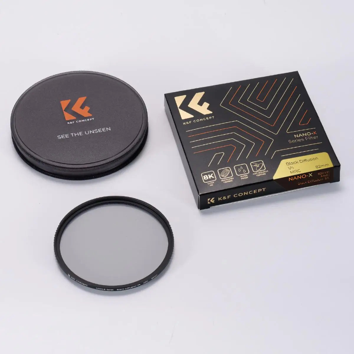 K&F Concept Black Mist 1/4 1/8 1/2 1/1 Soft Diffusion Lens Filter Mist Filtro 49mm 52mm 58mm 62mm 67mm 72mm 77mm 82mm Nano NO X