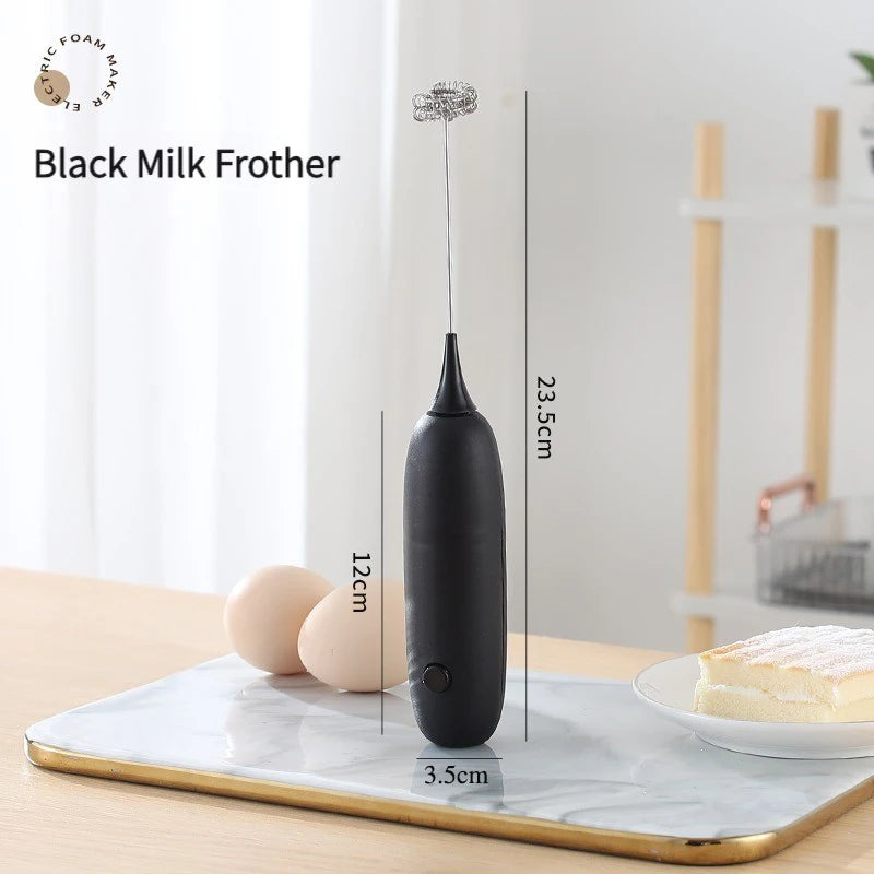 1PC Battery Model Handheld Egg Beater Froth Mixer Kitchen Automatic Coffee Milk Foaming Mixer Kitchen Whisk Tools