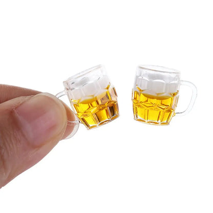 1pc cute Toy for Dollhouse 1/12 Miniature Scene Model Scale Dollhouse Accessories Mini Beer Cup Mug Kid Toy