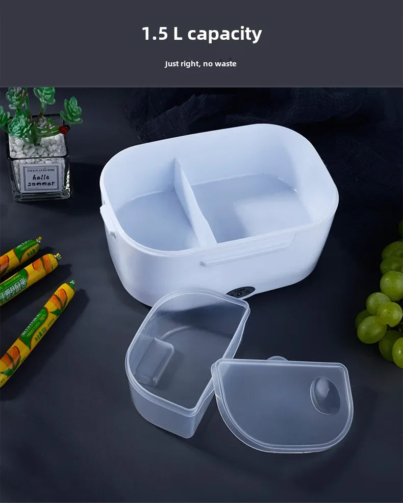 Portable Rechargeable Electric Lunch Box Heated Insulated Lunch Box Car Travel Friendly Meal Home Use Gift