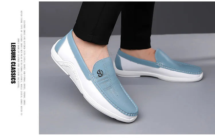 Extra Large Size Men Casual Leather Shoes White Shoes Spring and Autumn Versatile Sneakers Casual Men Leather Shoes