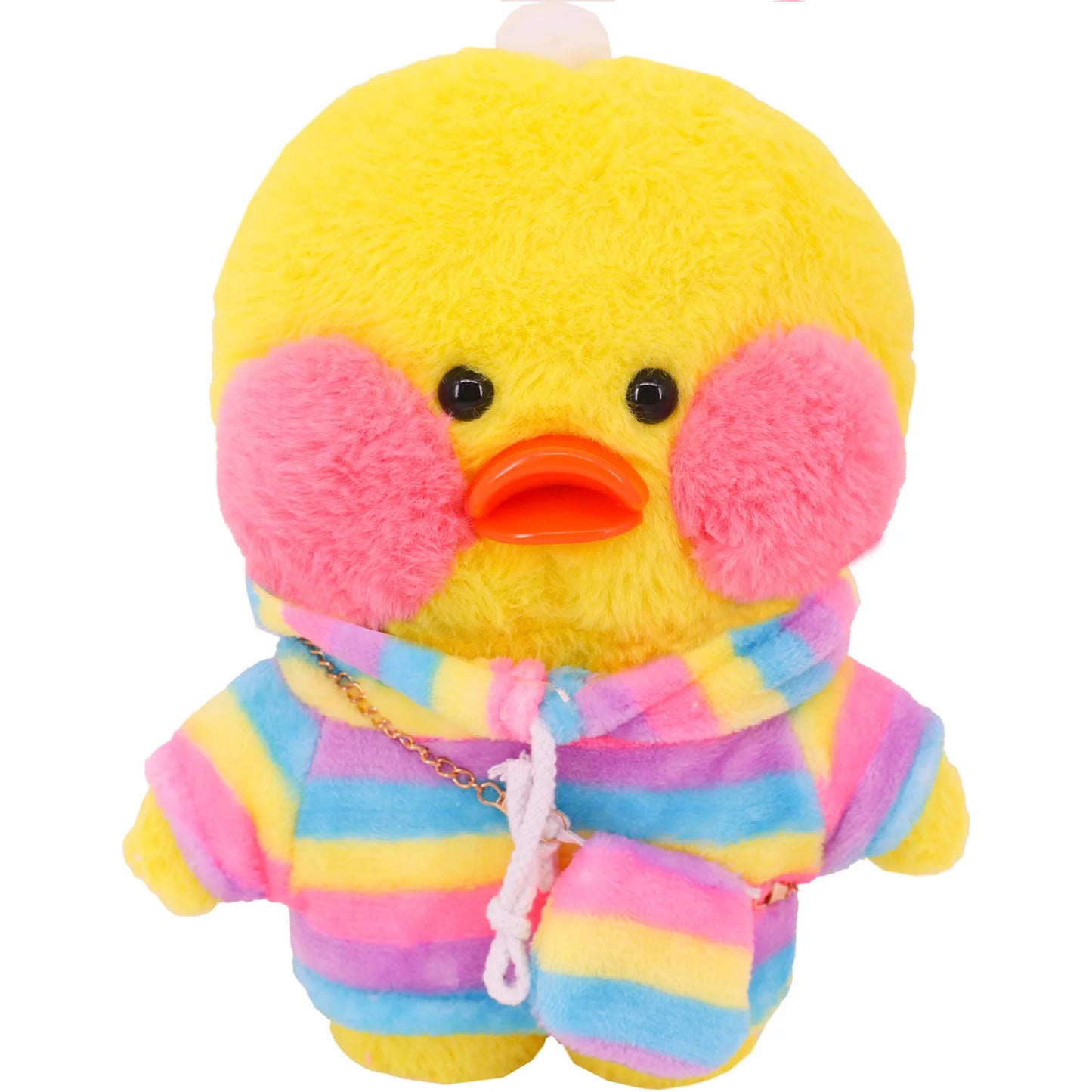 2pcs Kawaii Cartoon Lalafanfan Duck Clothes Sweater+Bag Hoodie For 30cm Duck Clothes Lalafanfan Clothes Plush Stuffed Toy Girl`s