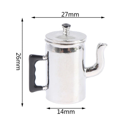 Farm Metal Milk Can Kettle Pot New 1:12 Doll House Miniature Accessories