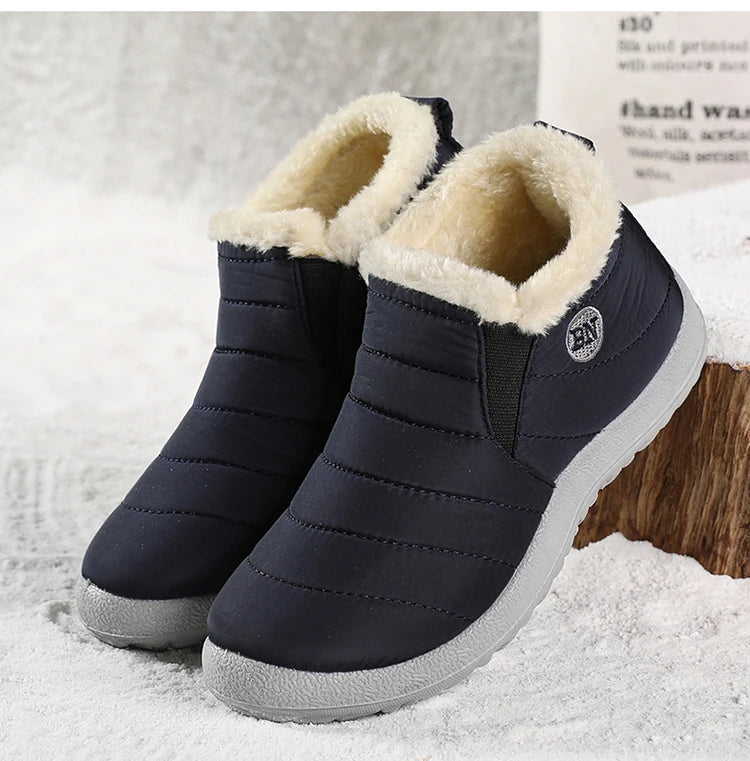 Warm Snow Men's Boots Soft Sneakers Winter Men's Fashion Men Shoes Unisex Ankle Boots Waterproof Men's Work Shoes Footwear