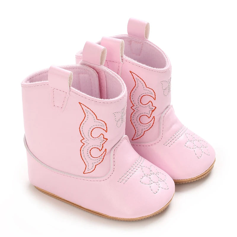 Baby Booties Vintage Tassel Anti-slip Sole Winter Warm Baby Boys Girls Western Boots Snow Booties First Walkers Infant Shoes