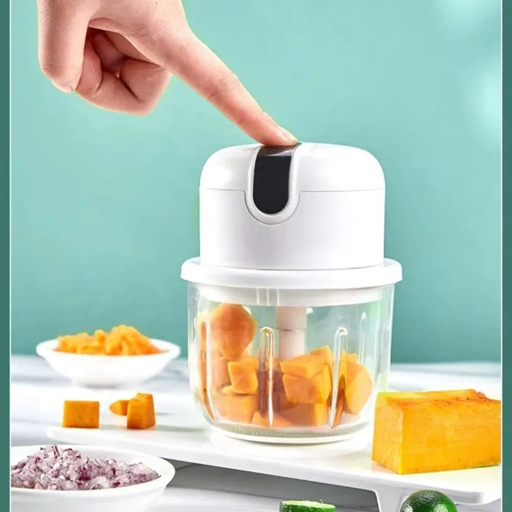 Electric Garlic Masher Portable Chopper Multi Function Meat Grinder Masher Machine Mini Garlic Vegetable Chopper Usb Charging