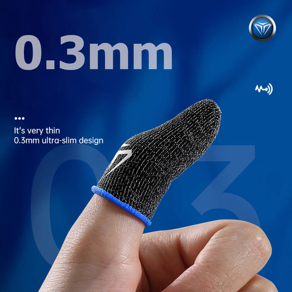 20-2PCS Finger Cots Gaming Fingertips Gloves Ultra-thin Breathable Sweatproof Touch Screen Gaming Finger Sleeves For PUBG Mobile