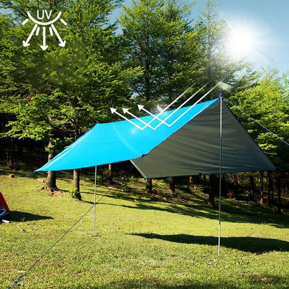 Tent Tarp Rain SunShade Hammocks Shelter Camping Survival Sun Shelter Picnic Awning Cover Waterproof Out Hiking Accessories