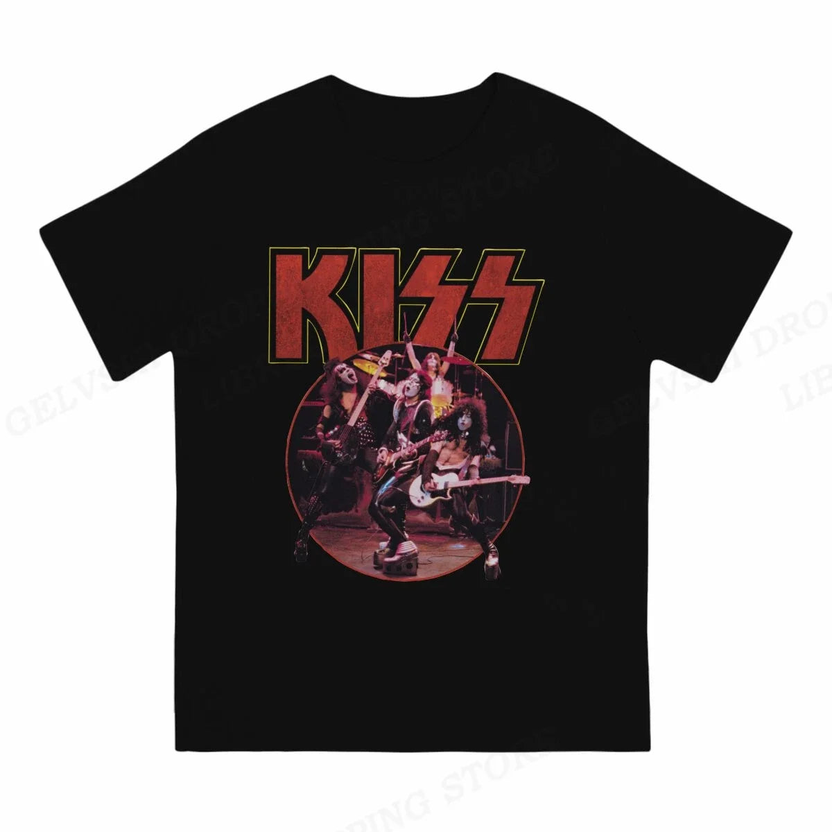 Kiss Band T Shirt Men Women Fashion T-shirt Cotton Tshirt Kids Hip Hop Tops Tees Unisex Camisetas Hombre Tops Rock Band