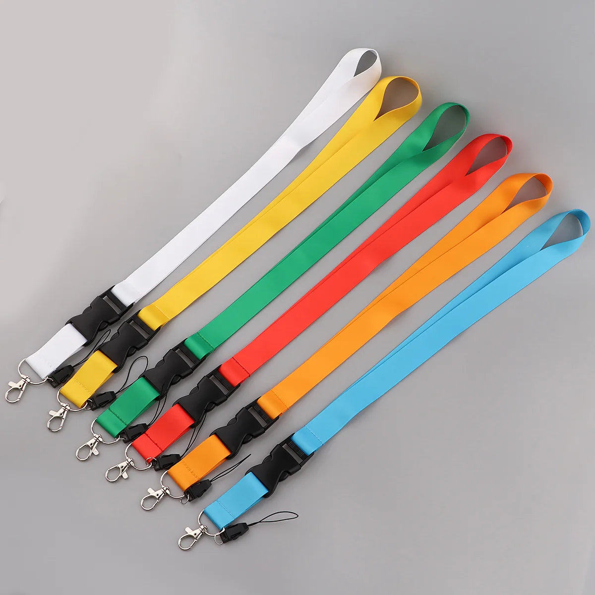 Fashion Mobile Phone Lanyard Pure Color Neck Strap Keychian Credencial Lanyard For Keys Id Card Holder Pass Key Ring Accessories