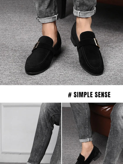 Mens Dress Shoes Designer Formal Loafers Men's Leather Shoes Suede Men Wedding Man Designer Work Social Business Loafers