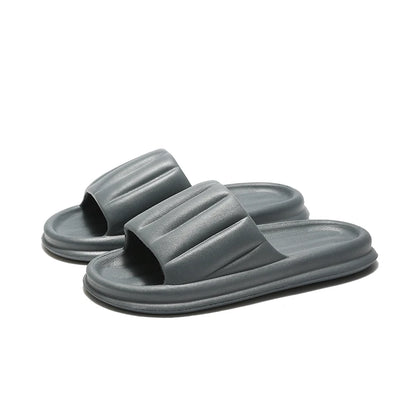 2024 New Summer Beach Shoes Slippers EVA Soft Bottom Cloud Slides Light Male Casual Bathroom Anti-Slip Sandal Flip-Flops