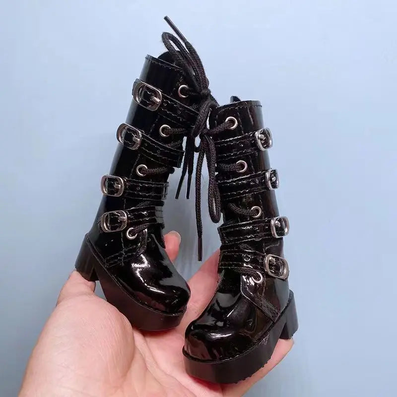 45CMBJD Doll Snow Boots Work Dress Boots Long Boots 1/4BJD Boots Sports Shoes Leather Handmade Doll Accessories Doll