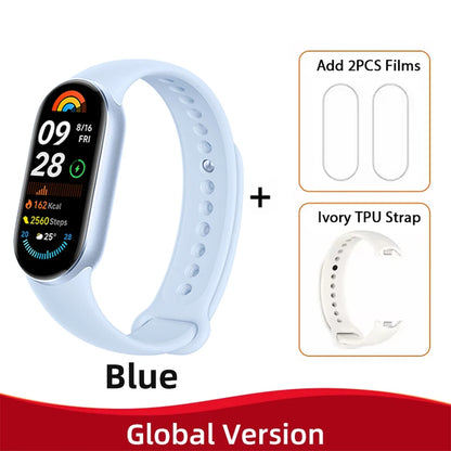 Global Version Xiaomi Smart Band 9 150+ Sports Modes Sleep Monitoring 1.62" AMOLED Display 21-day Battery Mi Wrist Sport Watch