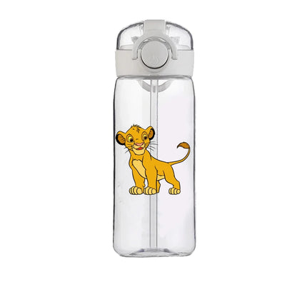 400ML Disney Water Cup Large Capacity Food Grade Plastic Heat Resistant Kettle Cartoon The Lion King Simba Boy Student Cup Gift