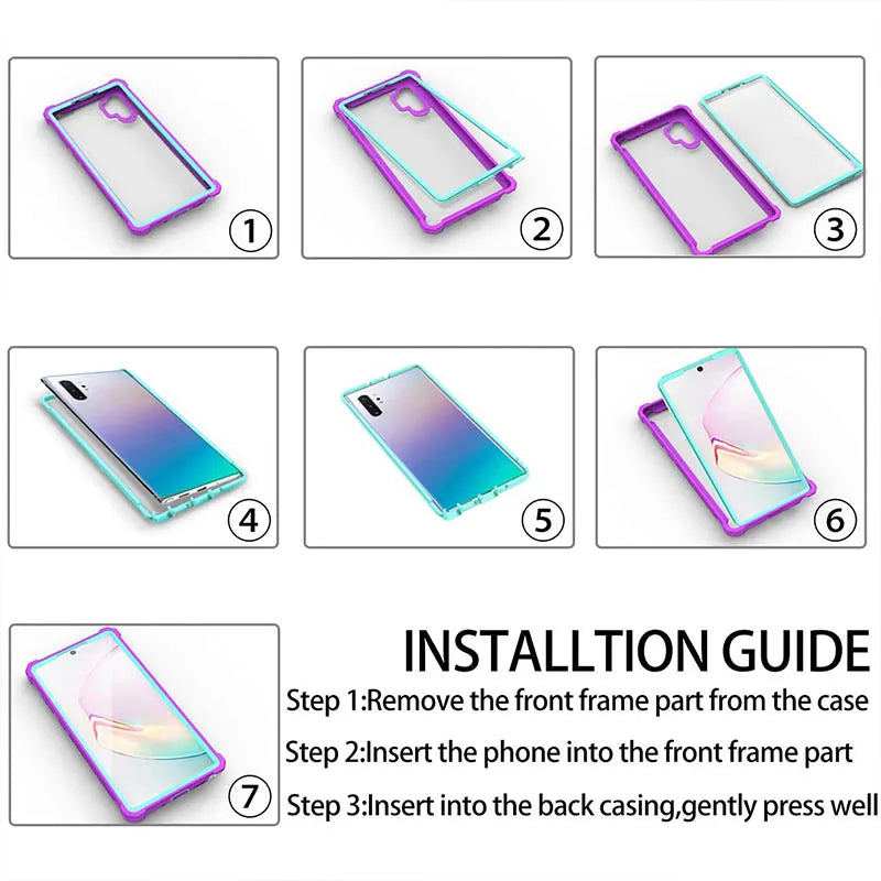 Case For Samsung Galaxy S20 FE S21 S22 S23 Plus Ultra Luxury Shockproof TPU Bumper Clear Cover  Support Wireless Charge